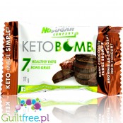 NoSugar Company Keto Bomb Chocolate Fudge - keto miseczka 70kcal ze stewią i erytrolem