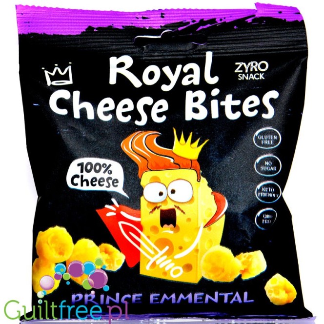 Royal Cheese Bites Prince Emmental - chrupiąca keto przekąska serowa bez węglowodanów