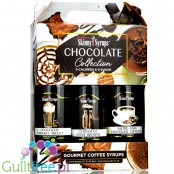 Skinny Syrups Chocolate Collection Trio zestaw czekoladowych syropów zero do kawy
