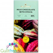 Millennium Milk Chocolate Stevia 40% - mleczna czekolada bez dodatku cukru ze stewią