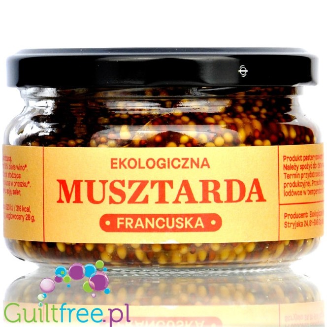 Zakwasownia French Mustard - sugar free keto mustard, huge grains