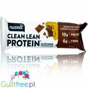 Nuzest Clean Lean Protein Bar Peanut Butter & Chocolate - clean vegan protein bar with no sweeteners