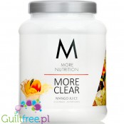 More Nutrition More Clear Mango Juice - klarowny izolat białek mleka, lekka odżywka białkowa ze stewią