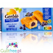 Gerblé Gateau Fourré Saveur Myrtille - soft sponge cakes with blueberry filling without sugar