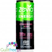 Zevia Energy Strawberry & Kiwi 100% naturalny napój energetyczny ze stewią