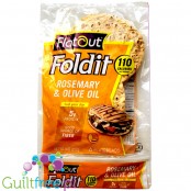 Flatout Fold-It Rosemary & Olive Oil - wieloziarniste wrapsy niskowęglowodanowe 100kcal