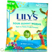 Lily's Sweets No Sugar Added Gummy Worms with stevia and erythritol