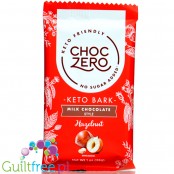 Choc Zero Keto Bark, Milk Chocolate & Hazelnuts