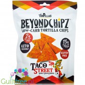 BeyondChipz Torpillas High Protein Tortilla Chips, Tangy Taco Cheese