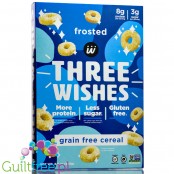 Three Wishes Grain Free Cereal, Frosted - niskowęglowodanowe płatki śniadaniowe bez glutenu, z monk fruit