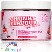 More Nutrition Chunky Flavor Strawberry Yoghurt Split 250g - wegański aromat w proszku