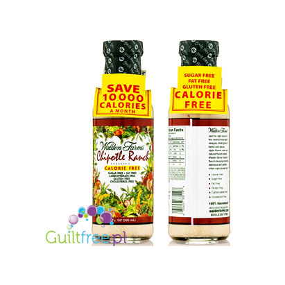 Walden Farms Chipotle Ranch Dressing - A spicy salad dressing with butter flavor and sweeteners