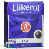 Läkerol Salvi - lukrecja bez cukru, smak Szałwia & Lukrecja