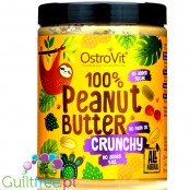 OstroVit NutVit Peanut Crunchy - czyste masło orzechowe z kawałkami orzechów 1KG
