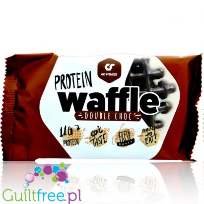 Go Fitness Protein Waffle Double Choc - czekoladowy gofr proteinowy 12g białka & 214kcal