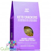 Ketonico Healthy Foods Keto Crackers Bone Broth Chia - organiczne niskowęglowodanowe krakersy z chia i kolagenem