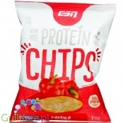 ESN Vegan Protein Chips Paprika - wegańskie paprykowe chipsy proteinowe 40% białka