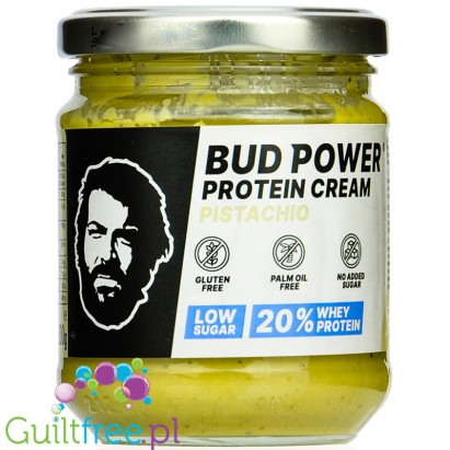 Bud Power® White Chocolate & Pistachio Protein Cream - proteinowy krem pistacjowy bez dodatku cukru