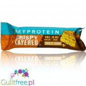 MyProtein Layer Crispy Chocolate Caramel low sugar protein bar