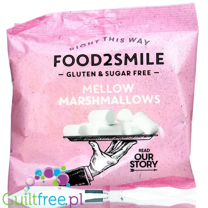 Food2Smile Marshmallows - waniliowe pianki marshmallow bez cukru