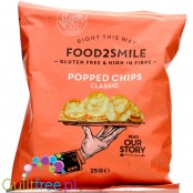 Foods2Smile Popped Chips Classic, gluten free, high protein chips
