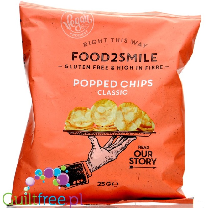 Food2Smile Popped Chips Classic, gluten free, high protein chips