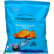 Food2Smile Popped Chips Paprika - wegańskie paprykowe chipsy białkowe 101kcal