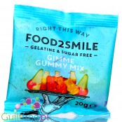 Food2Smile Gimme Gummy Mix Mini Bag - wegańskie żelki misie bez cukru ze stewią