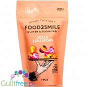 Food2Smile Jolly Lollipops sugar free lollipops cola & strawberry with stevia