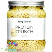 Body Genius Protein Crunch Cereals, White Chocolate 0,5kg - kulki proteinowe w polewie z białej czekolady