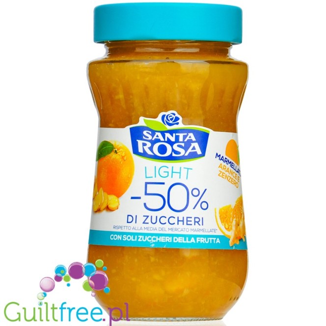 Santa Rosa Light Arance e Zenzero - niskokaloryczny dżem pomarańczowy z imbirem 50% mniej cukru
