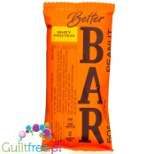 Better Bar Peanut Whey Protein - bezglutenowy orzechowy baton proteinowy bez słodzików