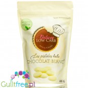 Délices Low Carb White Chocolate Keto Pistol White Chocolate Baking Chips, No Sugar Added 400g