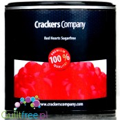 Crackers Company Red Hearts - sugar free soft heart jellies