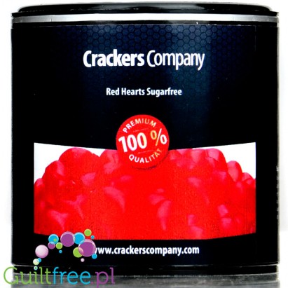 Crackers Company Red Hearts - sugar free soft heart jellies