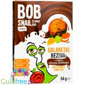 Bob Snail Choco Jelly Jabłko, Mango, Dynia, Chia 54g - galaretka z owoców w mlecznej czekoladzie bez dodatku cukru