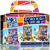 Moo Free Choccy Rocks Giftbox - świąteczne czekoladki bez mleka z wegańskiej czekolady