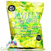 Emily Veg Thins Sour Cream & Onion crispy vegan vegetable tortilla chips