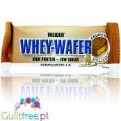 Weider 32% Whey-Wafer, Stracciatella - wafelek proteinowy bez cukru w ciemnej czekoladzie 32% białka