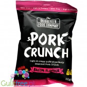 Skibbereen Pork Crunch Bacon - keto chrupki wieprzowe bez glutenu i MSG 40% białka