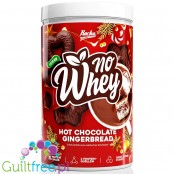 Rocka Nutrition NO WHEY Hot Chocolate Gingerbread - wegańska odżywka białkowa 4 źródła białka, bez glutenu