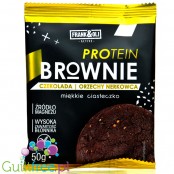 Frank & Oli Protein Brownie Czekolada & Orzechy Nerkowca - bezglutenowe ciastko proteinowe bez słodzików