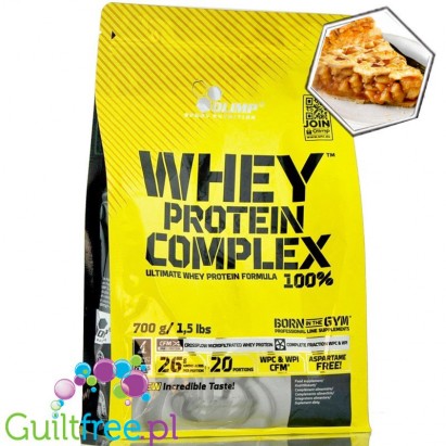 Olimp Whey Protein Complex 100% 0,7kg Apple Pie - szarlotkowa odżywka białkowa