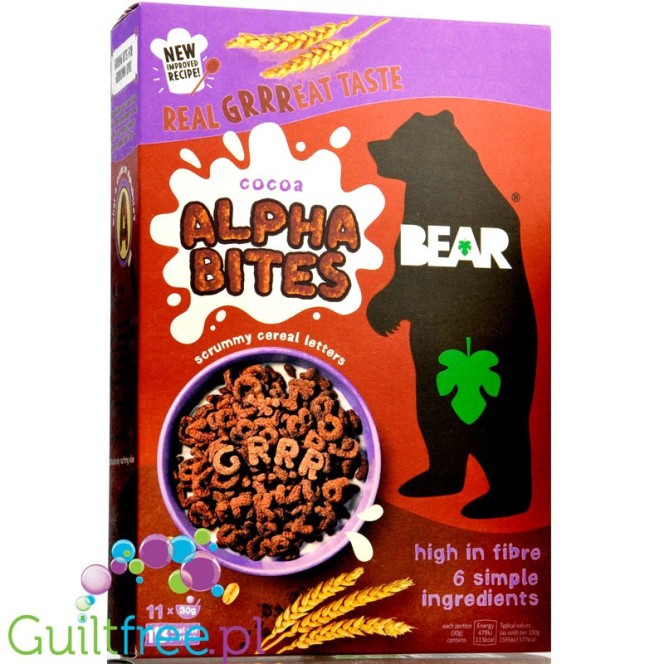 Bear Multigrain Alpha Bites Cocoa 350g multigrain cereals