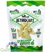 BeyondChipz Torpillas High Protein Tortilla Chips, Screamin' Onion