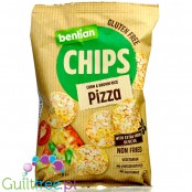 Benlian Chips Pizza - cieniutkie chipsy niskotłuszczowe z brązowego ryżu i kukurydzy