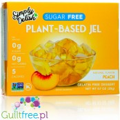 Simply Delish Natural Sugar Free Vegan Peach Jelly Dessert