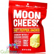 Moon Cheese Snacks, Get Pepper Jacked - carb free keto crunchy bites