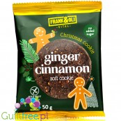Frank & Oli Ginger Cinnamon Christmas Cookie - soft sugar-free gingerbread cookie, limited edition