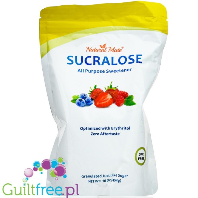 Natural Mate Sucralose & Erythritol - keto słodzik zero kcal 2 x słodszy od cukru